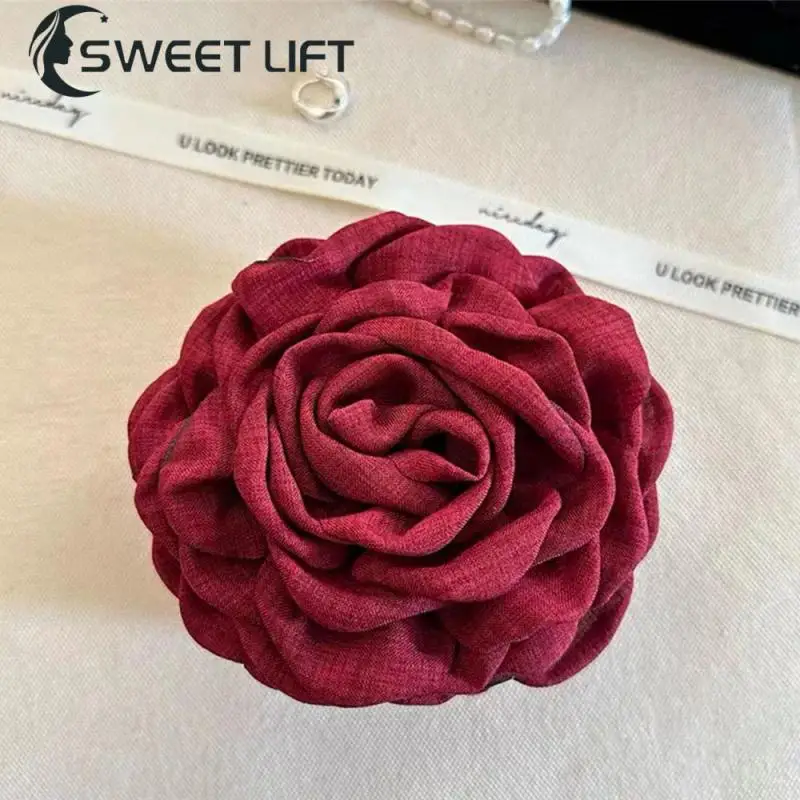 Dried Rose Comfortable Wear Elegant Hairwear Versatile Styling Exquisite Hair Accessories Stunning Hair Accessory Grab Clip