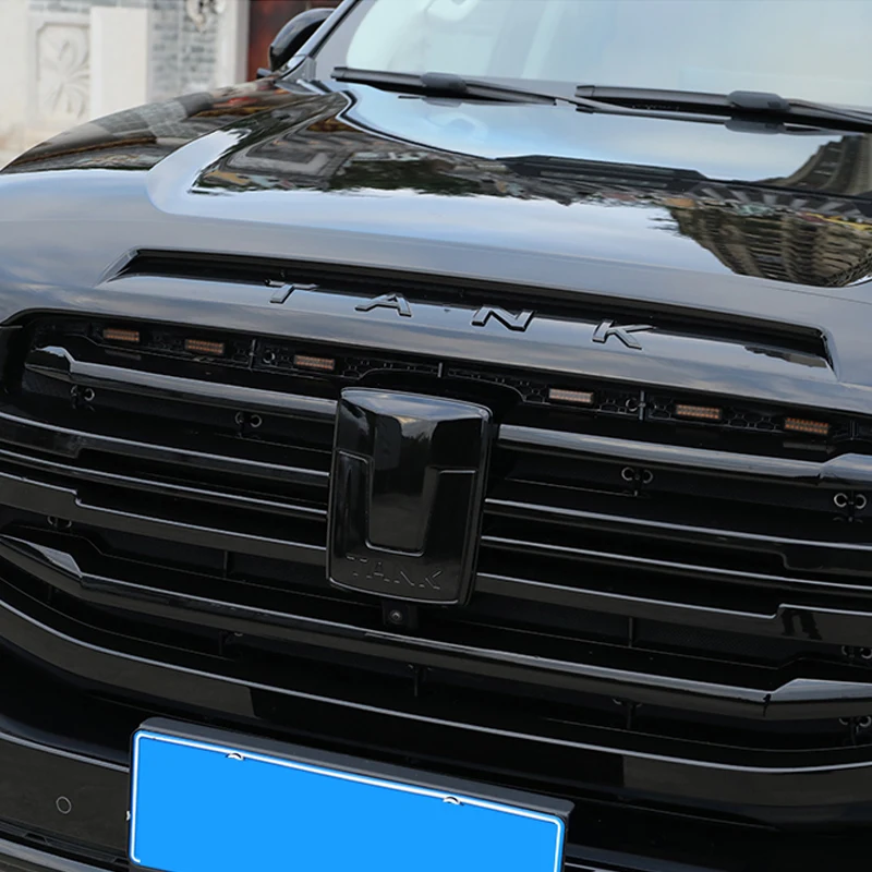 سيارة مصباح ليد لخزان GWM 500 اكسسوارات 2025 2023 2024 أضواء الشبكة الأمامية الأصفر العنبر تحذير أضواء النهار ﻿