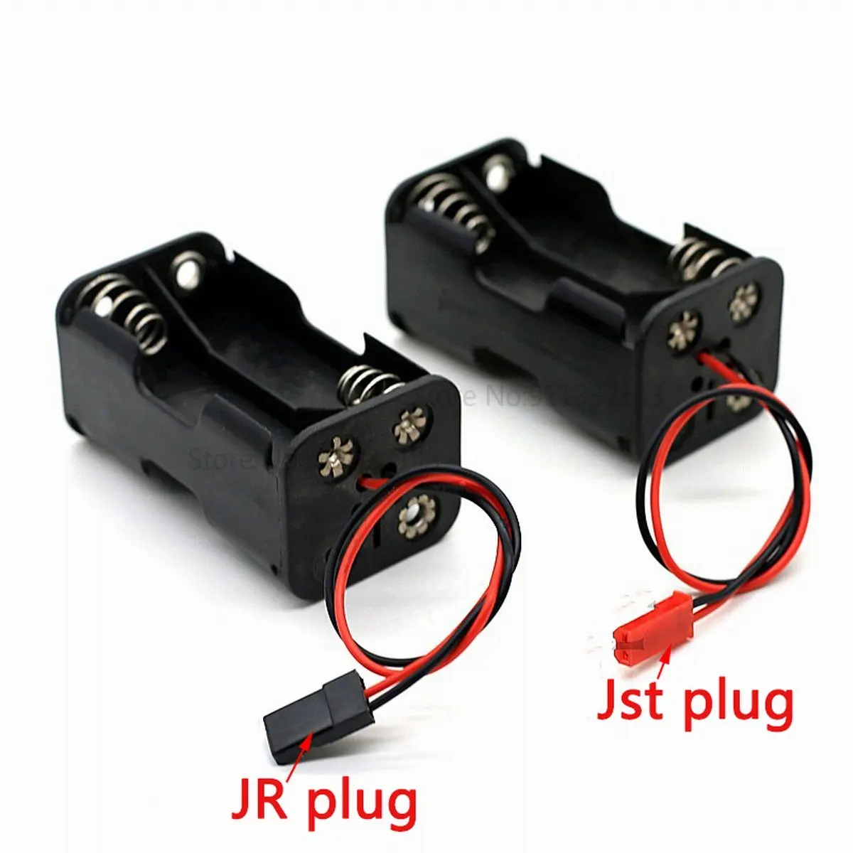 JST JR Plug Holder Case Box Storage Wire 4 x AA Battery For RC Car HSP WLtoys HPI Himoto Traxxas TAMIYA CC01 4WD Axial