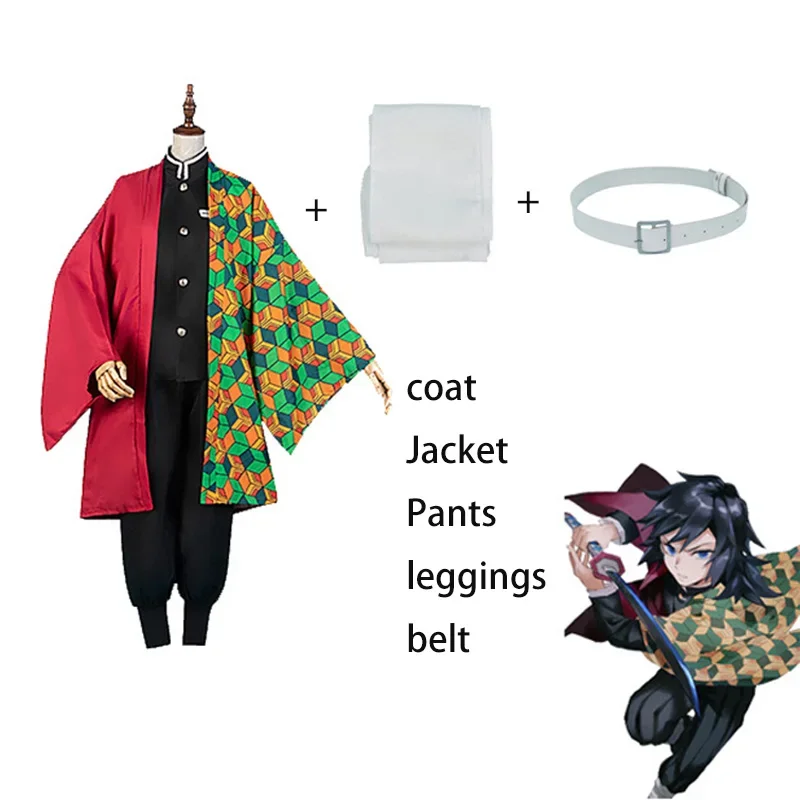 Fantasias de Cosplay para Homens e Mulheres, Anime Halloween, Kimetsu No Yaiba, Tanjiro, Kamado, Nezuko, Zenitsu, Shinobu