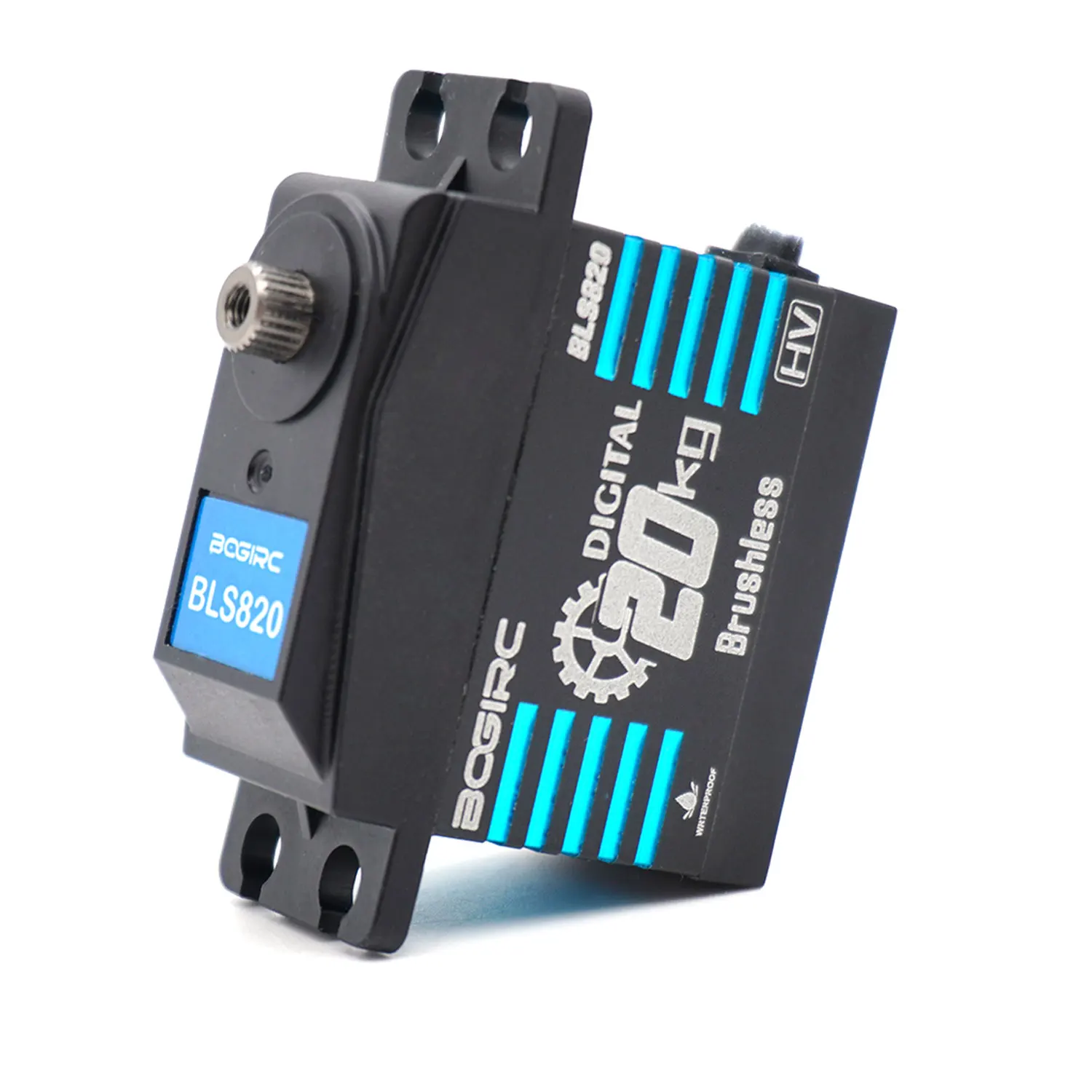 BOGIRC Alto Torque 180 ° /360 °   Servo sin escobillas Servo de engranaje de metal digital impermeable para barco de coche trepador de control remoto 1/8 1/10