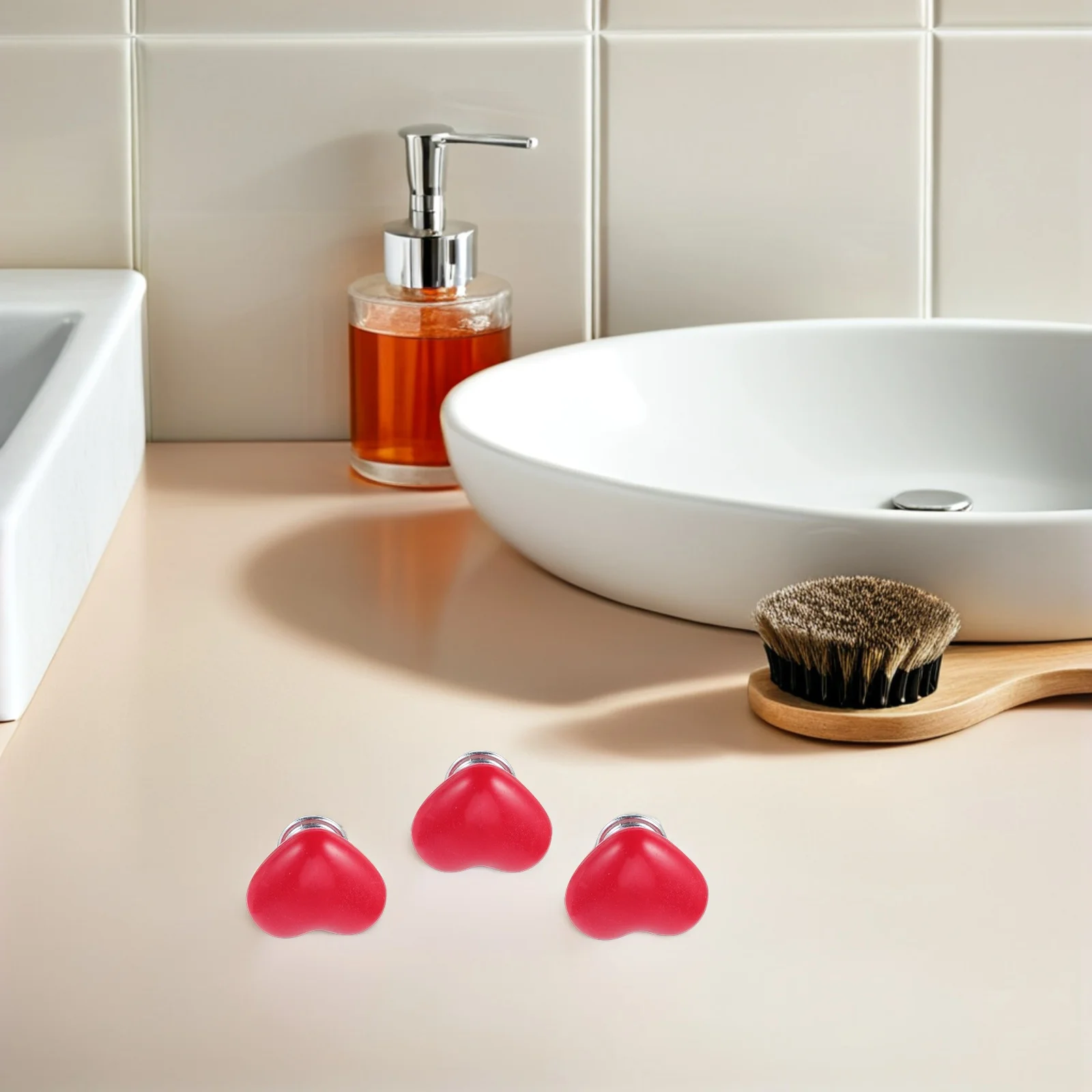 

20Pcs Heart Shaped Toilet Button Pusher Durable Easy Install Smooth Flush Operation Fits Various Models Decorative Bathroom