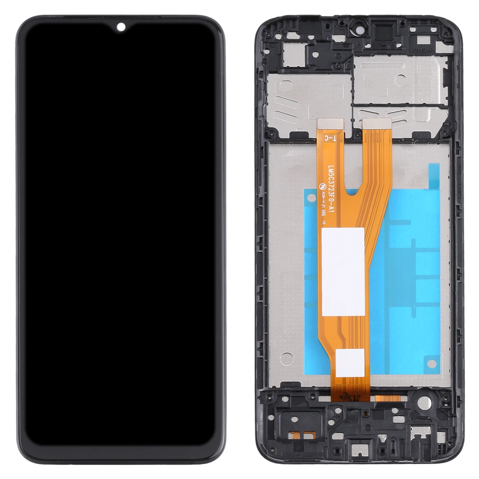 Tela LCD Para Samsung Galaxy A03, Digitador De Núcleo, Montagem Completa Com Frame, Display Do Telefone, Peça De Reparo