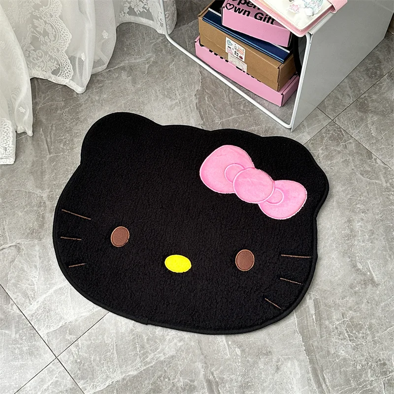 Sanrio Anime Hello Kitty Hawaii Series Floor Mat Door Carpet Bedroom Bathroom Kitchen Door Absorbent Anti Slip Foot Mat Carpet