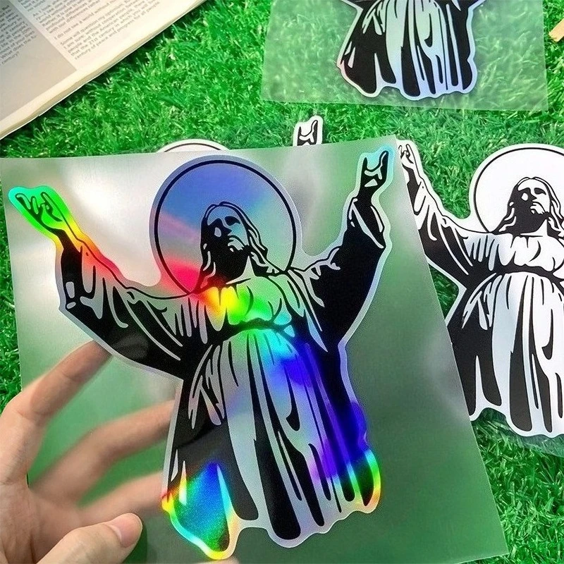 

JESUS наклейки для мотоцикла, водонепроницаемые для мотоцикла, передний обтекатель, коробка для шлема, украшение для скутера, ремонт окна автомобиля, виниловые наклейки