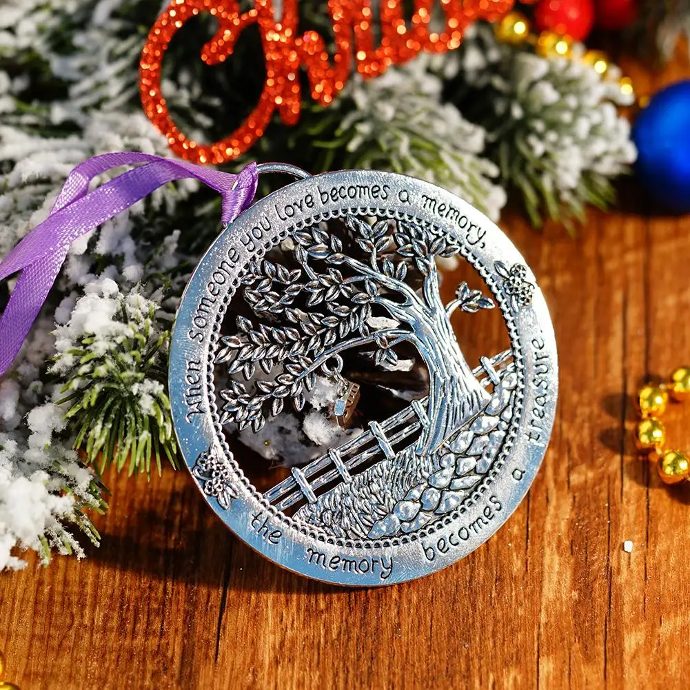 Christmas Commemorative Pendant Home Decoration Christmas Memorial Memories Ornament Ornament When Your Become Tree Loved D8F4