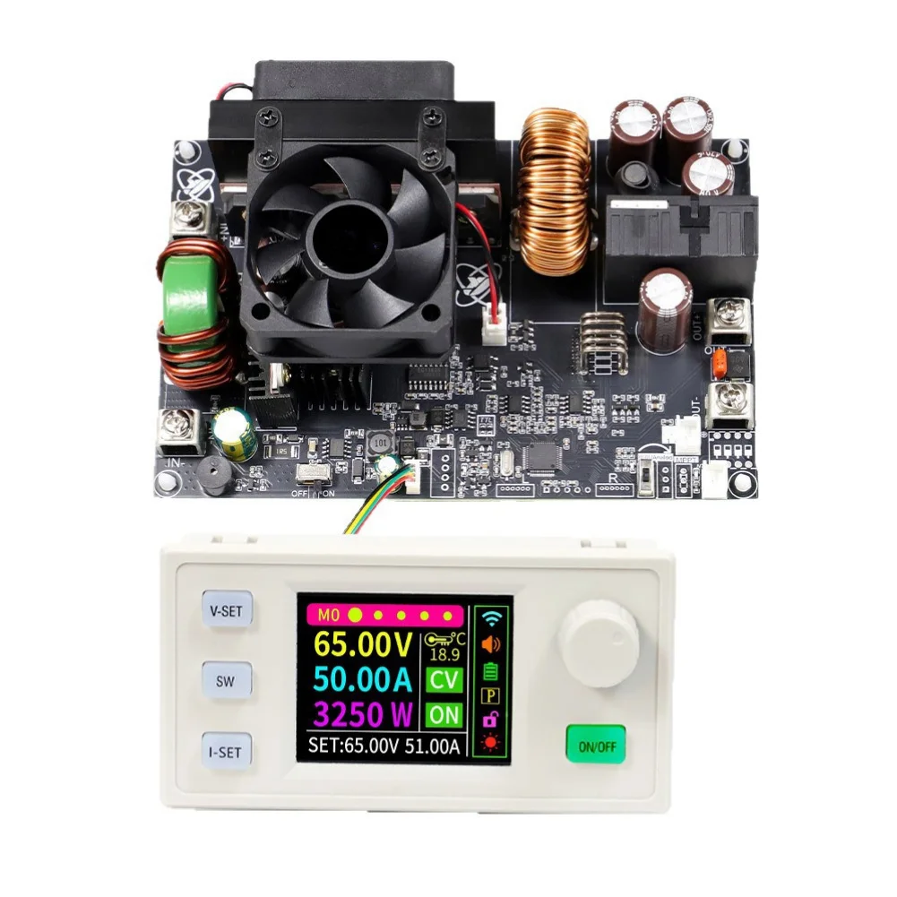 Adjustable DC Power Supply 65V 50A 3250W For CV CC MPPT Solar For Charger With LCD Screen For CNC For Battery Charging Converter