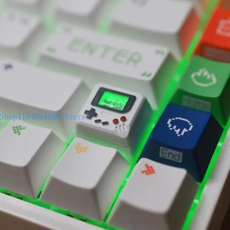 652F 3-in-1 Keycaps Backlit Keycap Set for Mechanical Keyboard Retro Personality