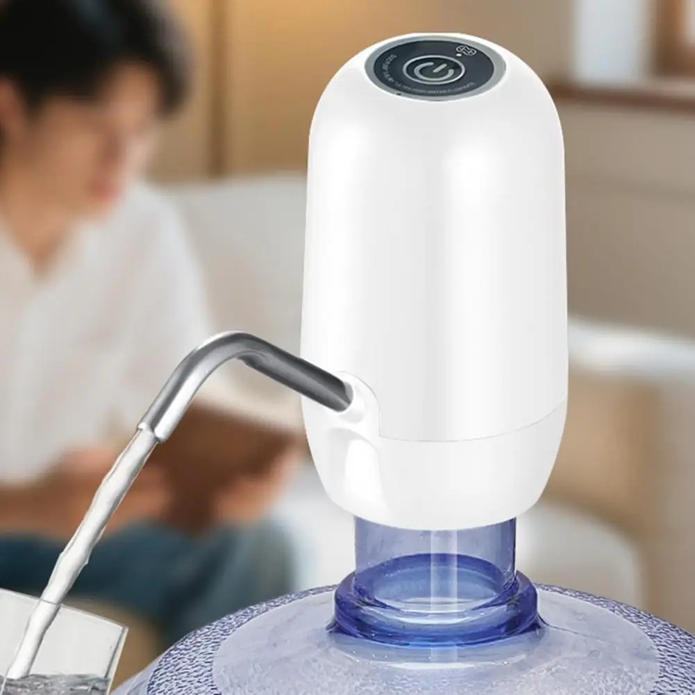 Portable USB C Charging Water Pump With Dual Output No Lift Design Silent Performance For 19L Jug Office Camping Home