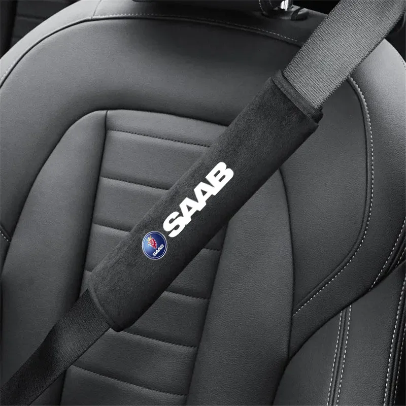 

2pcs Car Safety Belt Cover Adjustable Seat Belt shoulder protection for Saab 93 Tuning 95 9 3 9 5 SAAB 9-3 9-5 Auto Accessories