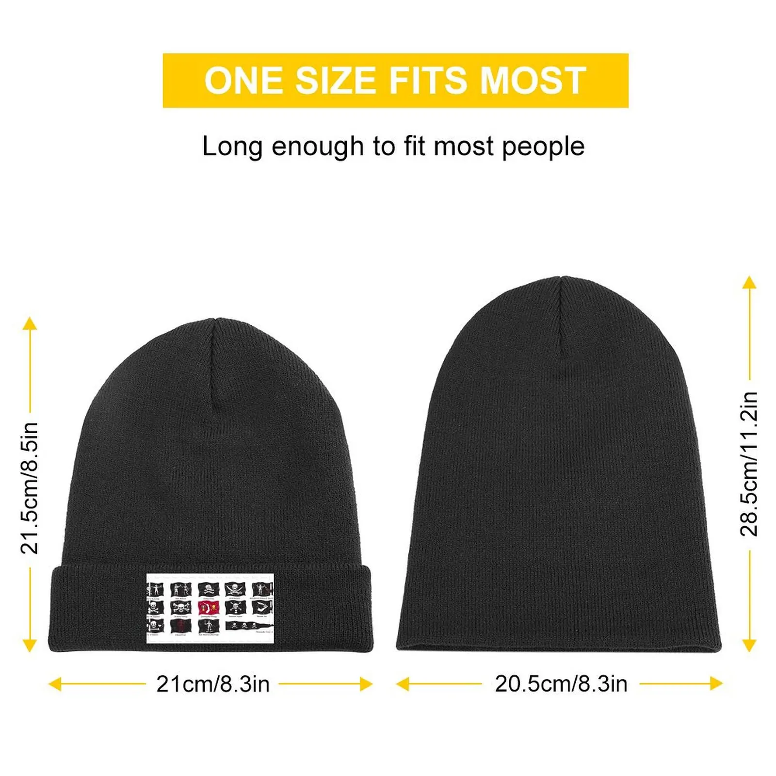 Famous Pirates Flags - IllustrationCap Knitted Cap Anime Hat Christmas Hat Men Women's