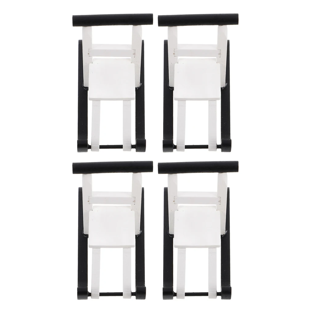 

4 шт. мини-деревянные сани украшения универсальные рождественские сани орнамент для домашнего декора вневременная красота мини-декоративные фигурки