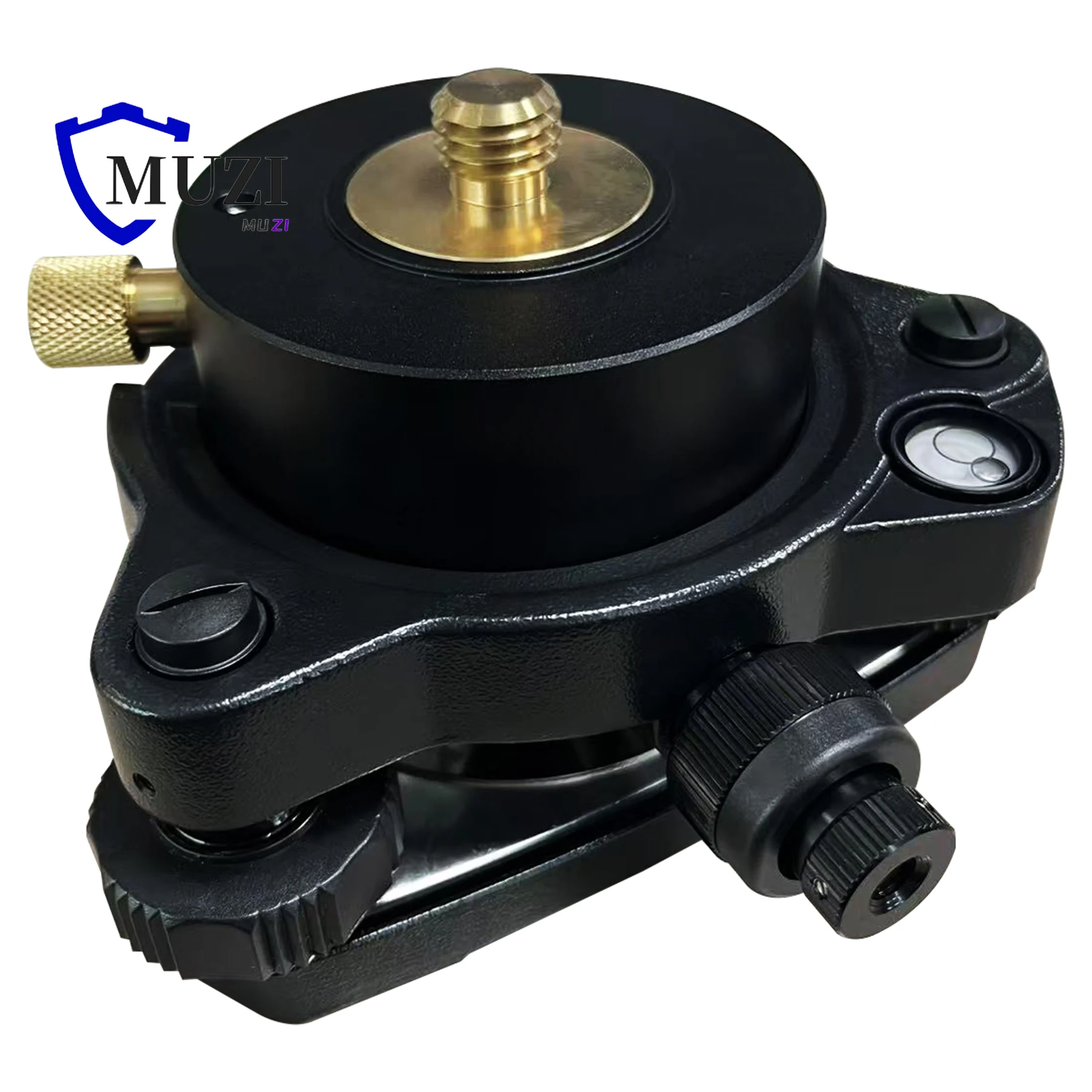 Black Tribrach with Optical Plummet & Three-JAW Tribrach GPS Tribrach Adapter with Removable Centre for Topcon Survey Prism