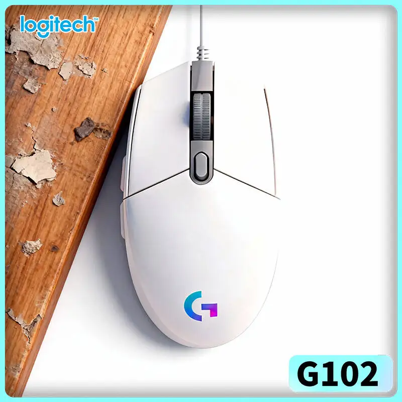 

Logitech G102 Wired Gaming Mouse 8000 DPI HERO Sensor 16.8M RGB Colors 6 Programmable Buttons for Pro PC Mac Gamers