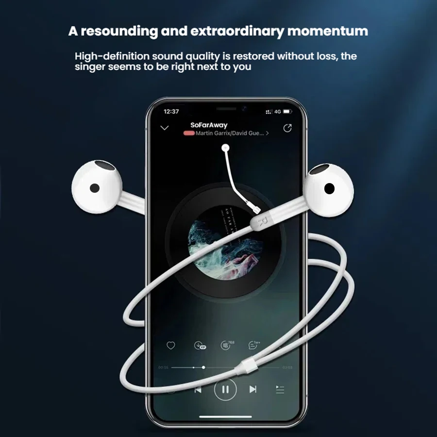 سماعات أذن سلكية لهاتف أبل آيفون 17 16 15 14 13 12 Pro Max سماعات سامسونج لـ Lightning USB C 3.5 مللي متر سماعات أذن