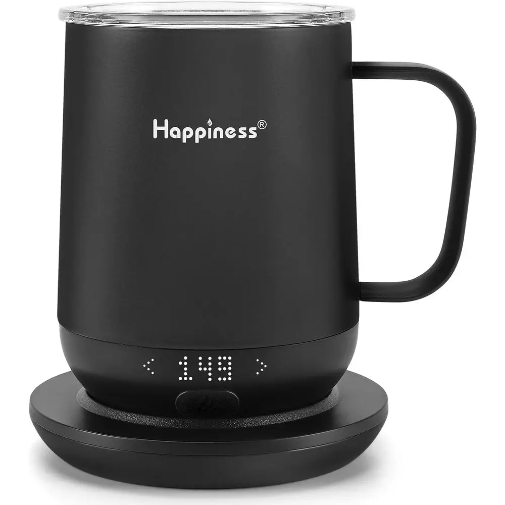 

12oz Rechargeable Electric Self-Heating Coffee Mug with Temperature Control - Perfect Gift for Parents