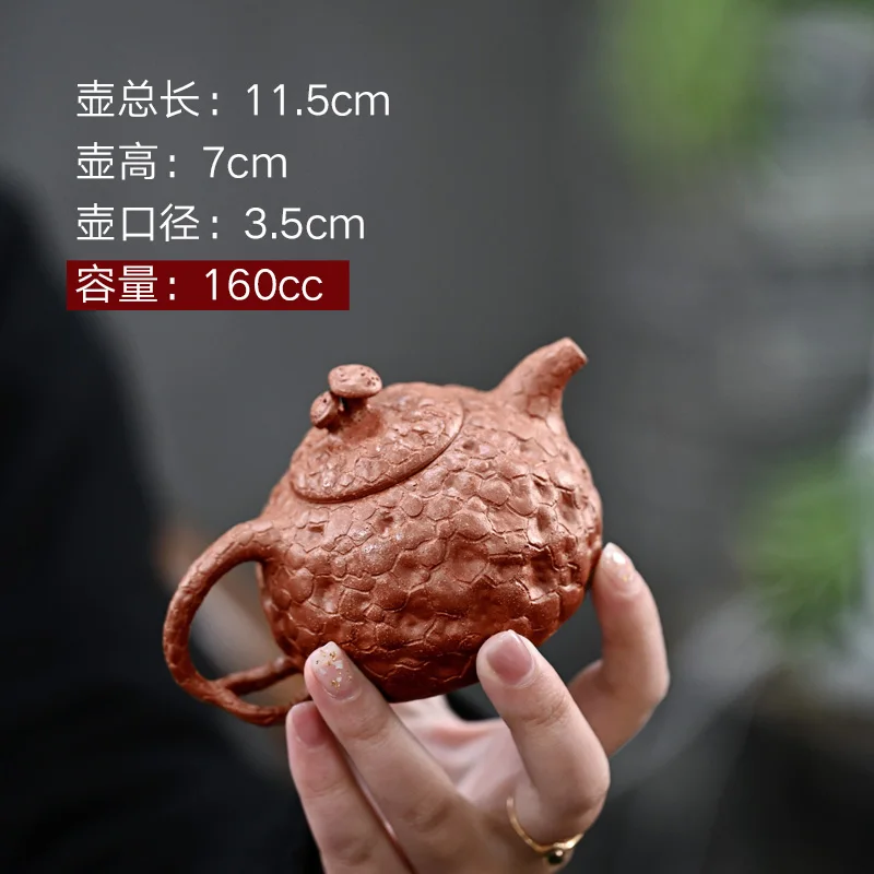 【 Changtao 】 Yixing Raw Mine Purple Clay Pot Tea Feng Xi Handmade Household Slope Descending Mud Spring 160cc