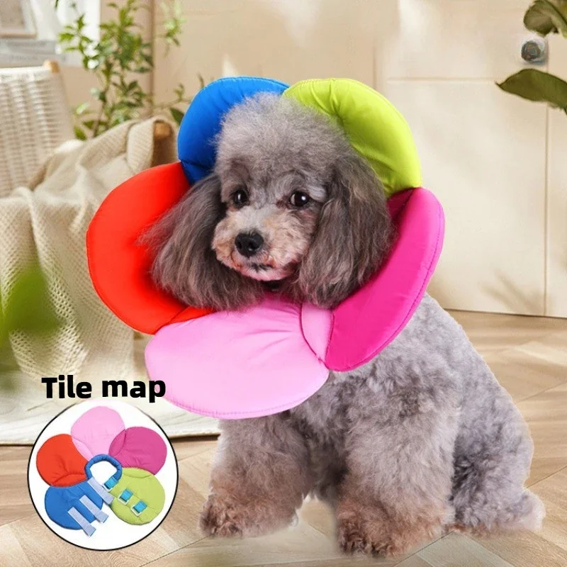 Pet Elizabethan Collar, Protector, Collar Cover, Cow Flower Styling, Protect Pet Dog Collar.Wholesale.