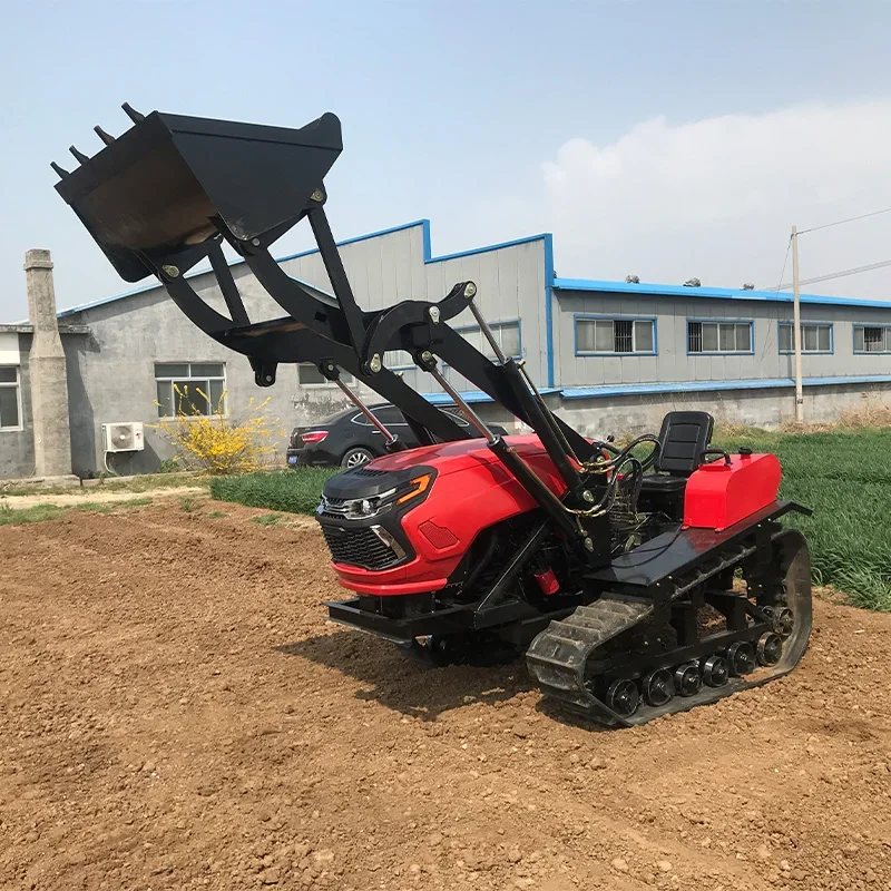 الزاحف الهيدروليكي الكامل 80hp 90hp 100hp المبيعات الساخنة جرارات زاحفة صغيرة صغيرة تستخدم لحقل الأرز والحقل الجاف