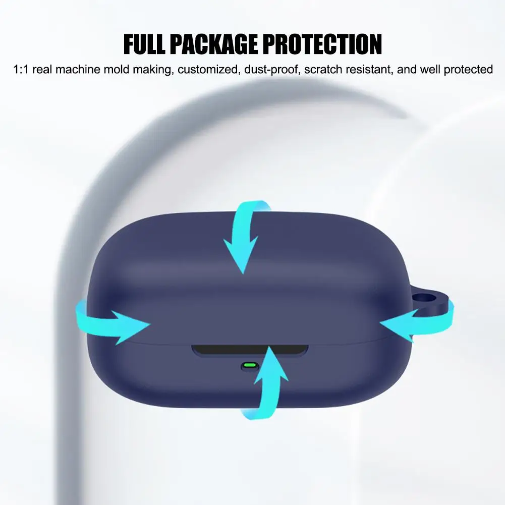 For Moto Buds Protective Case Silicone New Solid Color Apple Bluetooth Headset Soft Case Protective Cover ﻿