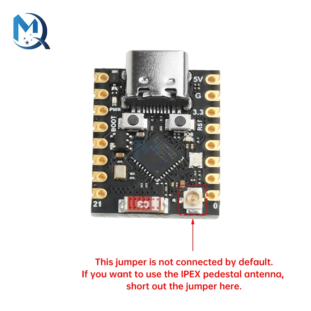 ESP32-C3 مجلس التنمية Supermini مجلس التنمية Esp32 واي فاي بلوتوث مجلس التنمية يدعم Ipex 1st الجيل النمل