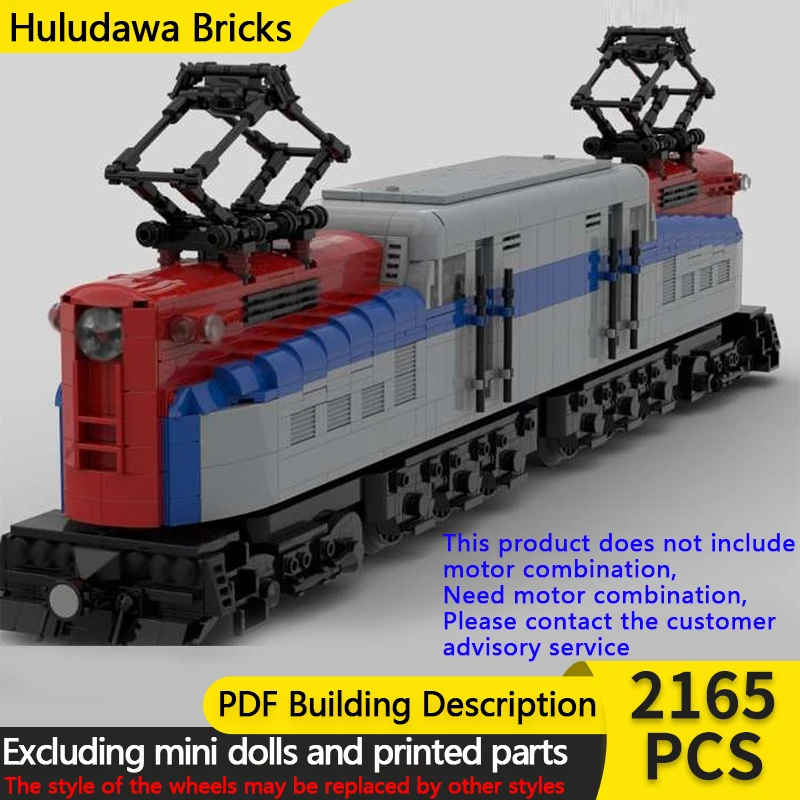 

Модель городской автомобиль MOC, строительные кирпичи, тип GG1, электрический локомотив, модульная технология, подарки, праздник, сборка, детские игрушки, костюм