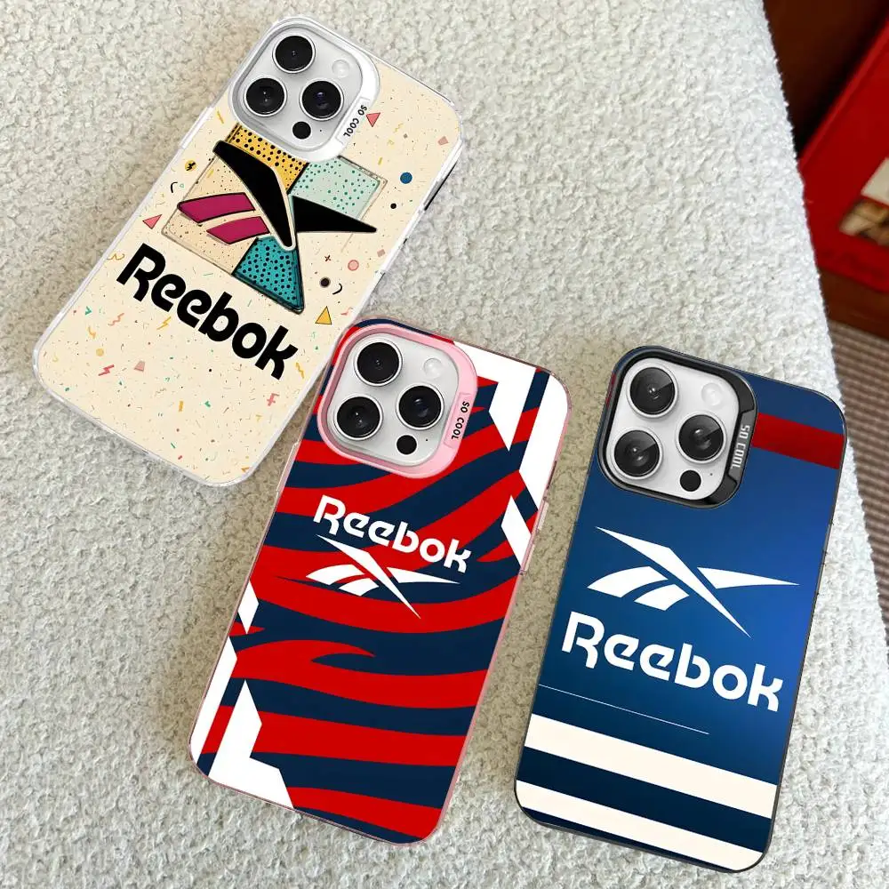 Classic Sports brand R-Reebok logo Color Phone Case For iPhone 17 16 15 14 13 12 11 Pro Max Plus Pro Shell view 6