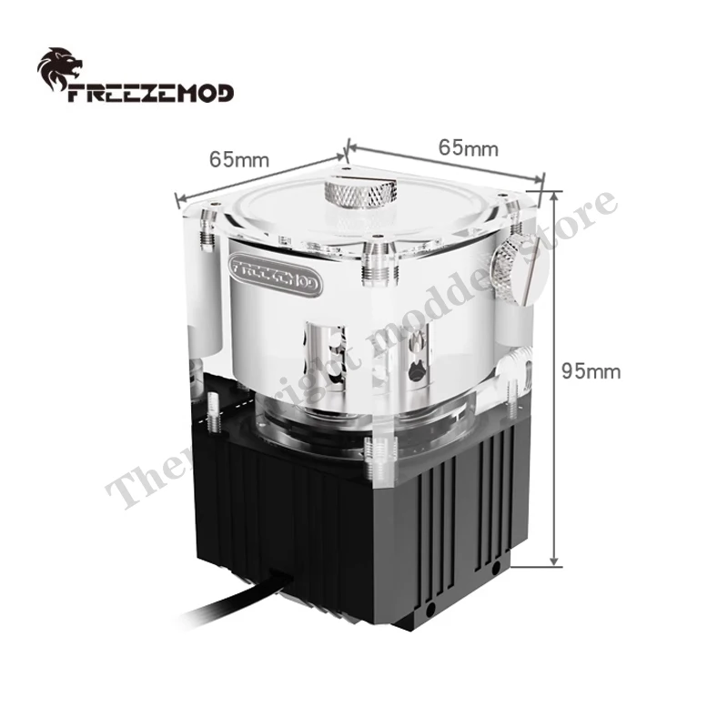 FREEZEMOD Computer Reservoir 780L/H Pump 4000 RPM Combo AIO Water Tank +Flow Rate Indicator For Water Cooling kit AIO PUB-Q2YT