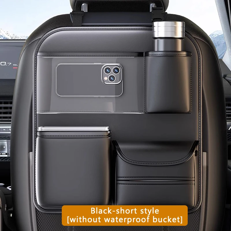 Car Seat Back Storage Bag Foldable Table for Kids Dinning Watching Movie Foods Drink Holder Auto Backseat Organizer Accessories