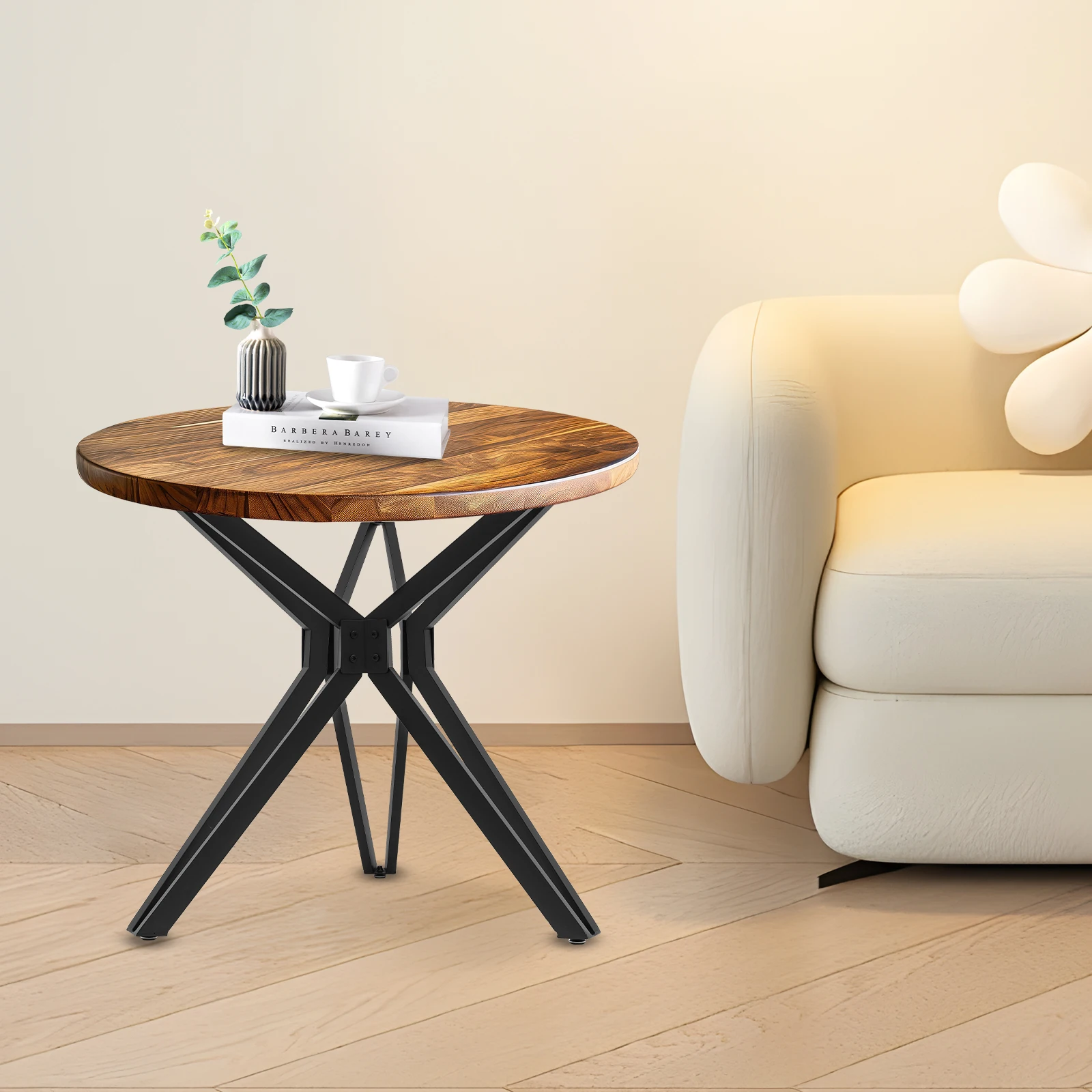 for Iron Metal Table Legs, Triangular Cross Stable Structure,Excellent Load-Bearing Capacity,Modern Table Base Table Assitant