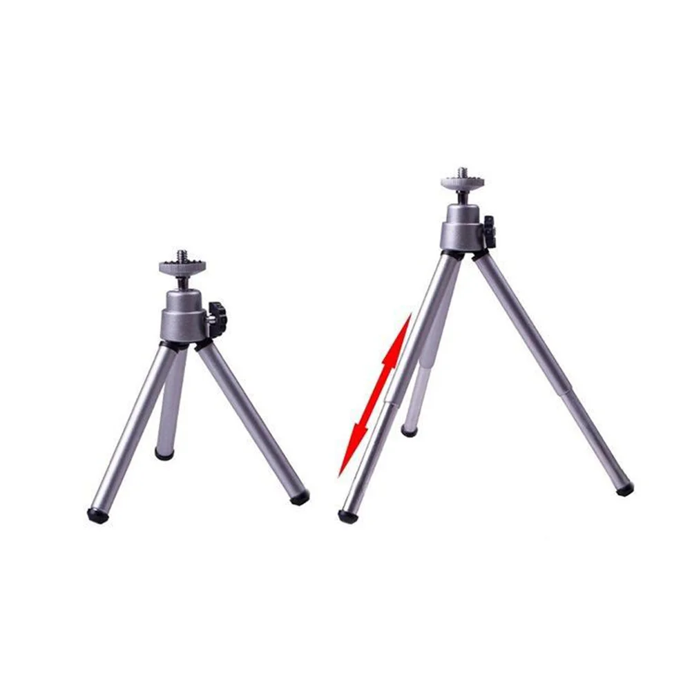 

Compact Tripod Stand Featuring 3 Independent Adjustable Legs for Camera Or Phone Use Aluminum Portable Support Stand