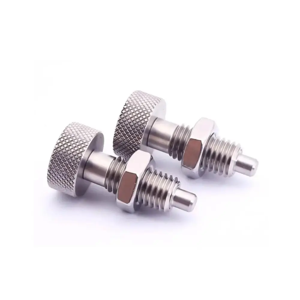 1Pcs M6 M8 M10 M12 M16 Spring Plunger Carbon Steel Stainless Steel Knurled Knob Plunger Self Locking Reset Type Retractable