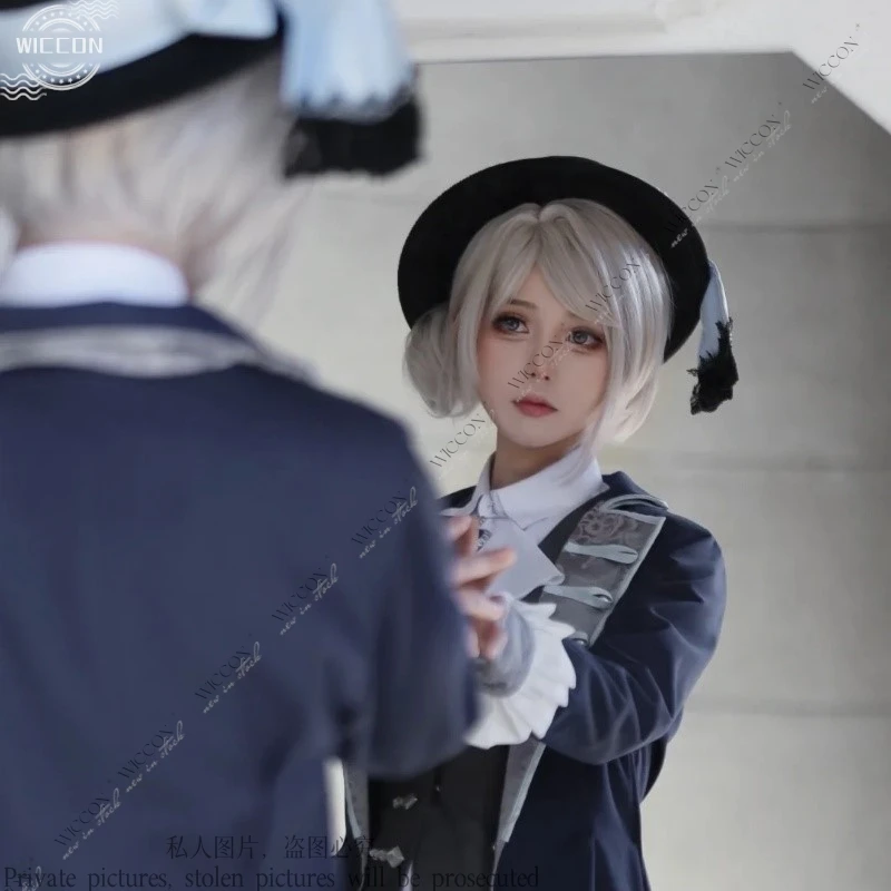 Vertin Cosplay Costume Game Reverse:1999 Timekeeper Comic-Con Disguise Fancy Stage Wig Role Play Performance Dress Customized