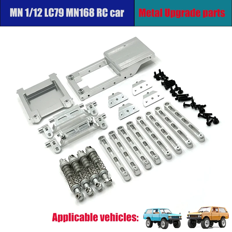 Metallo Mn168 Parti di aggiornamento Metallo 370 Trasmissione del motore Metallo Argento Parti 1/12 RC Auto Parte di aggiornamento Accessori per auto Strumenti Rc