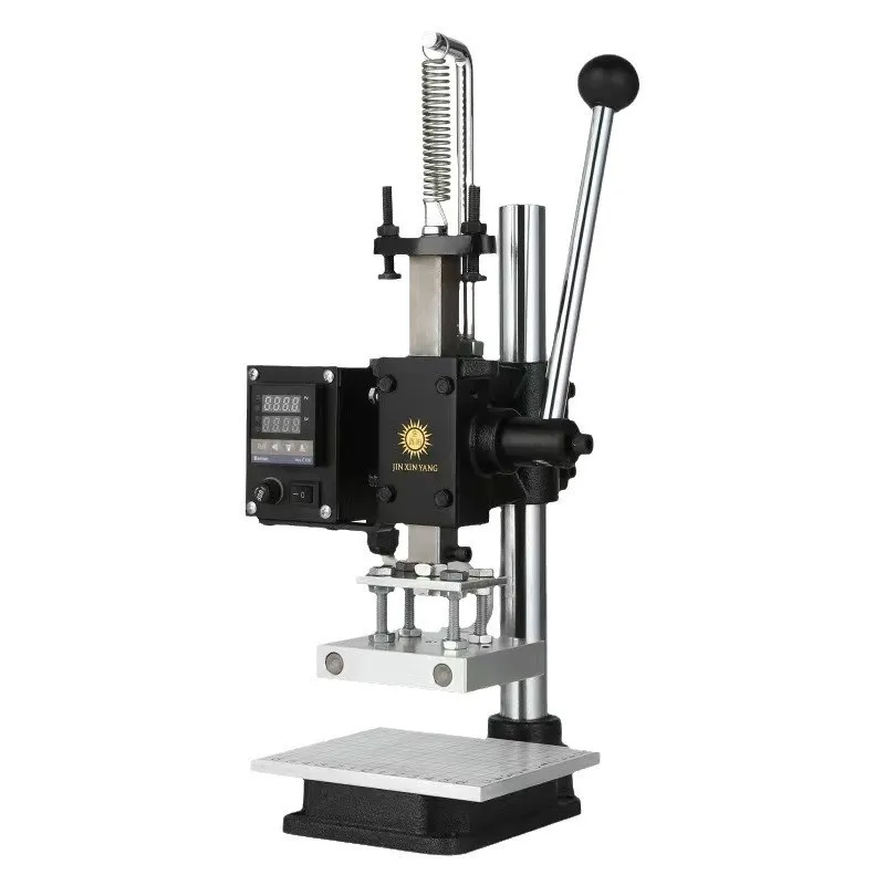 Portable Manual Hot Foil Stamping Machine Mini Heat Press Leather Embossing Flat Die Cutting Equipment