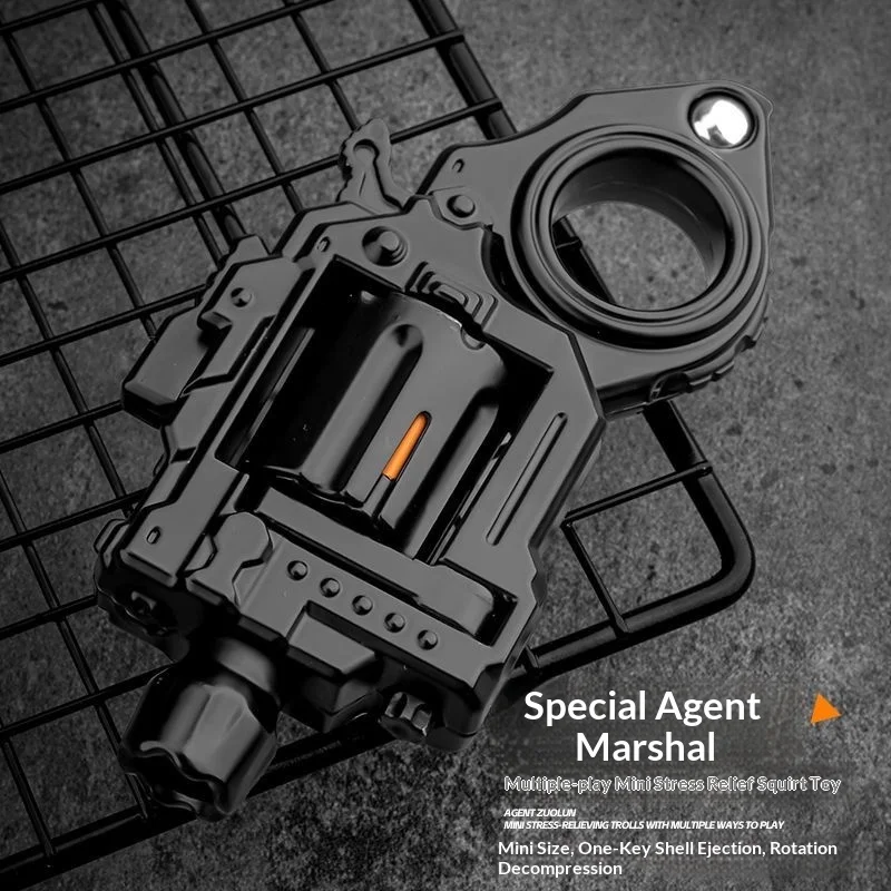 

Складная игрушка-пистолет из полицейского специалиста из сплава с функцией выброса для снятия стресса и развлечения, игрушка-толкатель EDC