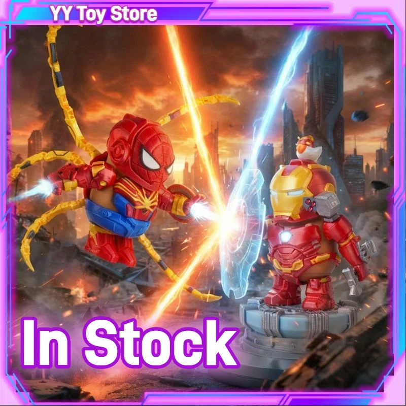 

In Stock 3D Printing Anime Figure Capybara Iron Man Spider Man Hero Capybara Magnetic Armor Creative Collectible Gift Toy
