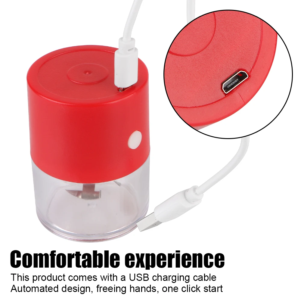 Rechargeable Cigarette Accessories Metal Tobacco Grinder Portable Crusher Electric Crank Smoke Spice Muller Machine