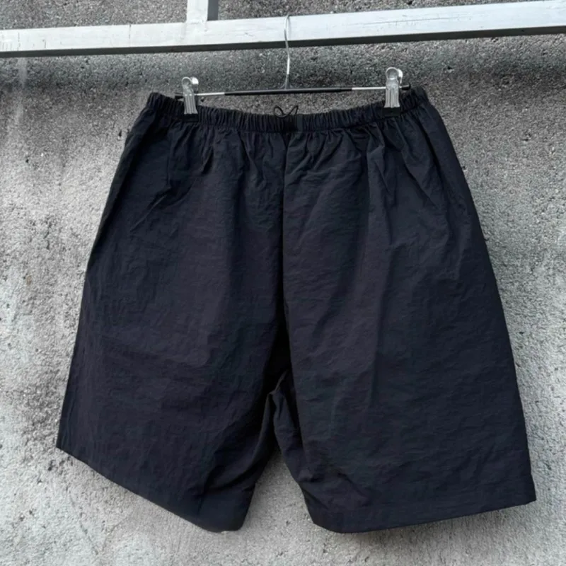 Summer American Street Nylon Quick-dry Kanye Shorts Men Women Waterproof Outdoor Casual Loose Gosha Drawstring Cropped Pants