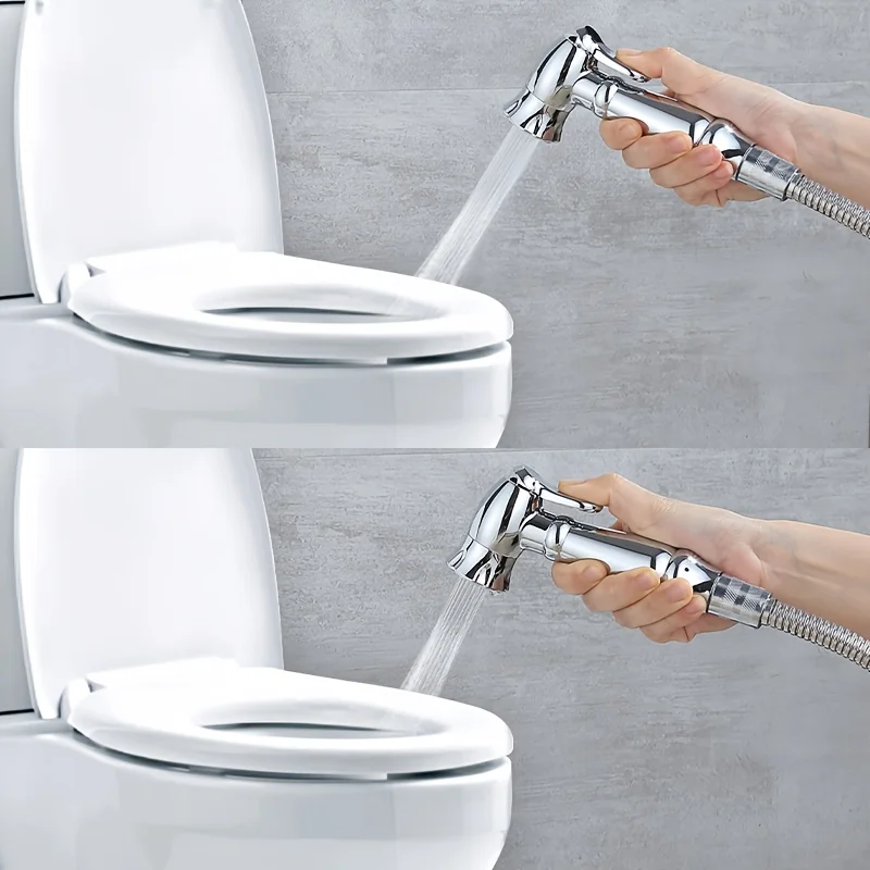1PC 핸드헬드 샤워 세트, 핸드헬드 샤워, 깨끗하고 깔끔한 화장실 환경을 제공합니다.