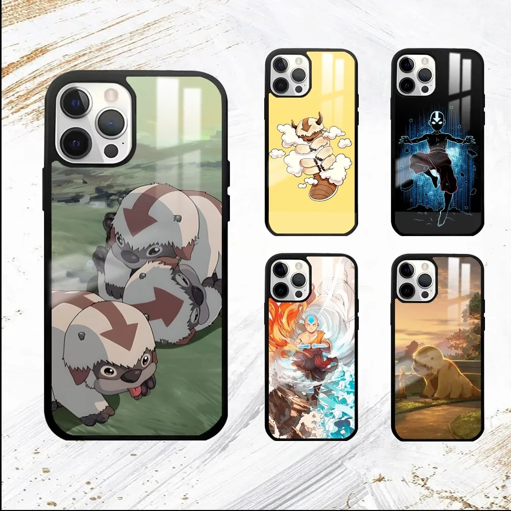 Avatar The Last Airbender Phone Case For iPhone 16 15 14 13 12 11 Pro Max Plus Mini PC Fashion mirror phone case