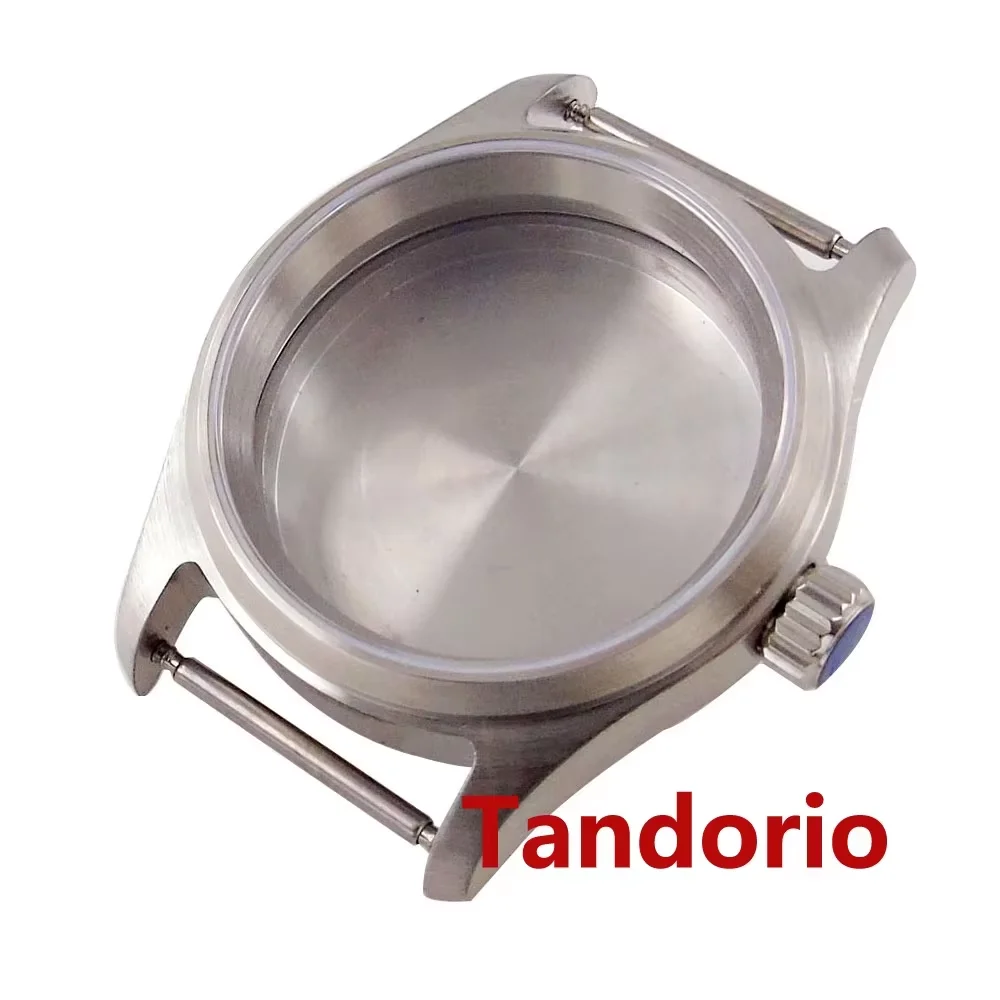 Tandorio 39mm Classic poilt polished Diver watch case Fit NH34 NH35 NH36 ETA 2824 PT5000 Movement Men Watch 20ATM Sapphire Glass