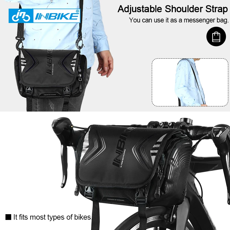 Inbike Fiets Frame Bag Grote Capaciteit Rugzak Stuur Front Bag Bike Pocket Fietsen Case Houder Ultralight Fiets Accessoires