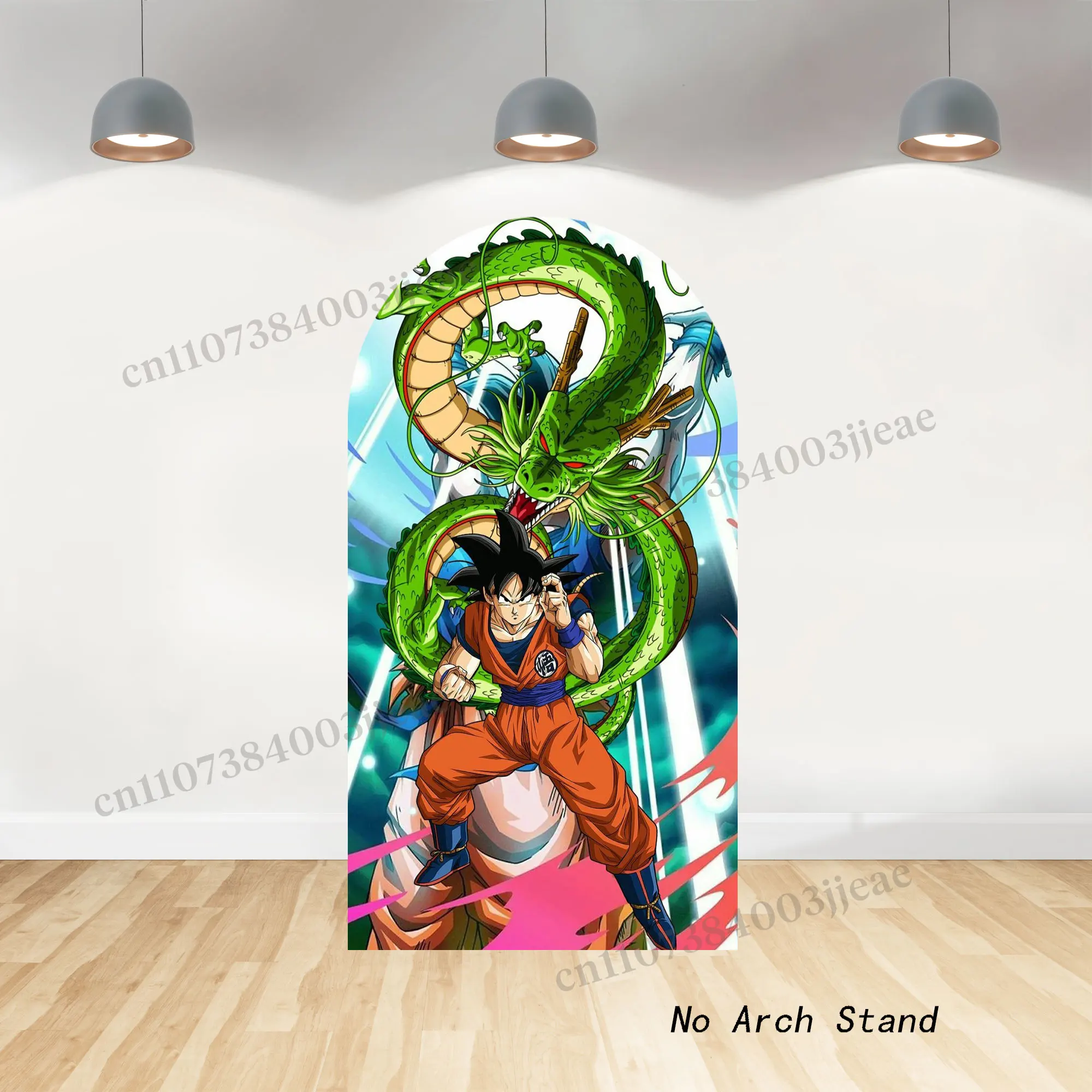 The Dragon Ball Arch Backdrop Kids Boys Birthday Party Baby Shower Covers Photo Elasticity Fabric Background Photography Banner view 4