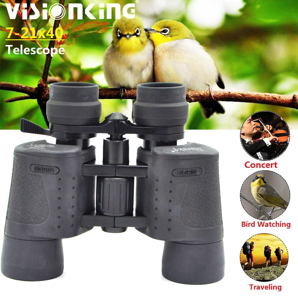 

Visionking 7-21x40 Porro Prism Bak-4 Binoculars High Power Long Eye Relief Outdoor Birdwatching Camping Travelling FMC Telescope