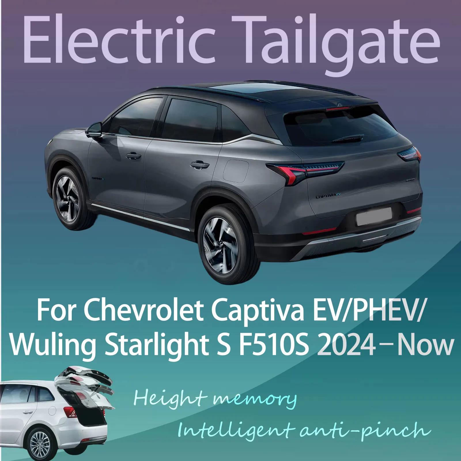 For Chevrolet Captiva EV/PHEV/Wuling Starlight S F510S 2024 2025 Electric Modified Tailgate Intelligent Height Automatic Lifting