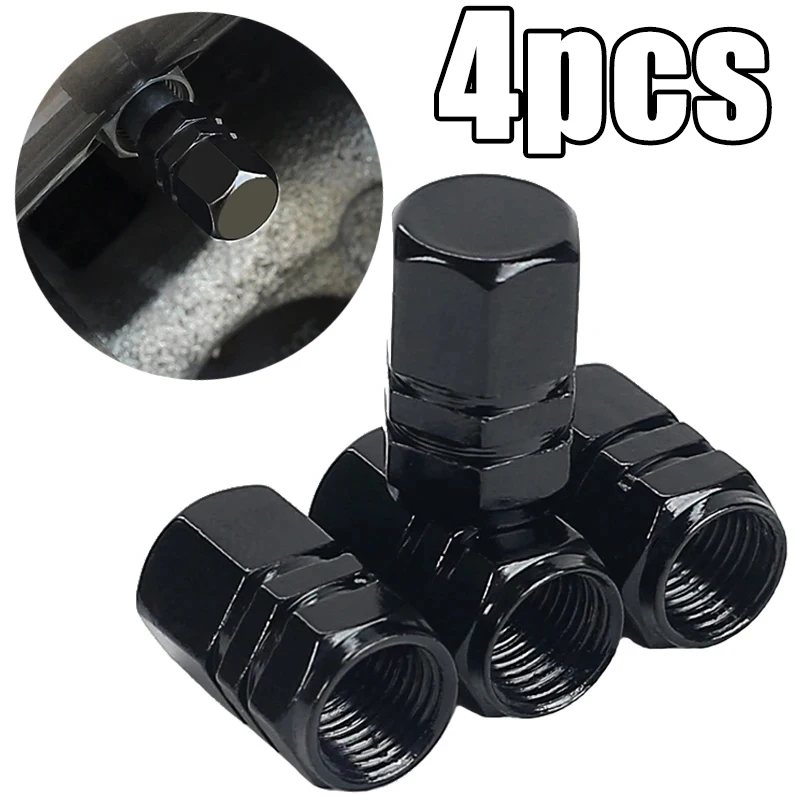 4Pcs Car Tire Valve Caps Wheel Air dust Caps Tyre Rim Stem Covers Aluminum Alloy Waterproof Car Styling Decor Auto Accessories