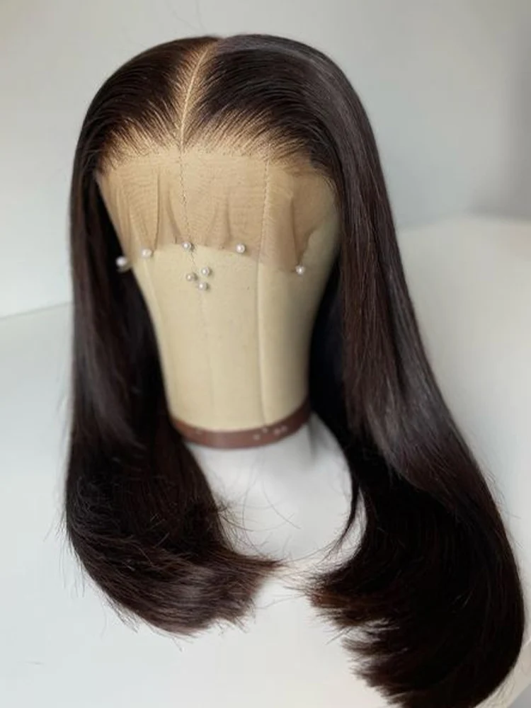 

Короткие парики-боб из 100% натуральных человеческих волос, идеально прямые, 7x5, 13x4, безклеевые, готовые к носке, с закрытием 4x4, для женщин, с предварительно нарезанным кружевом