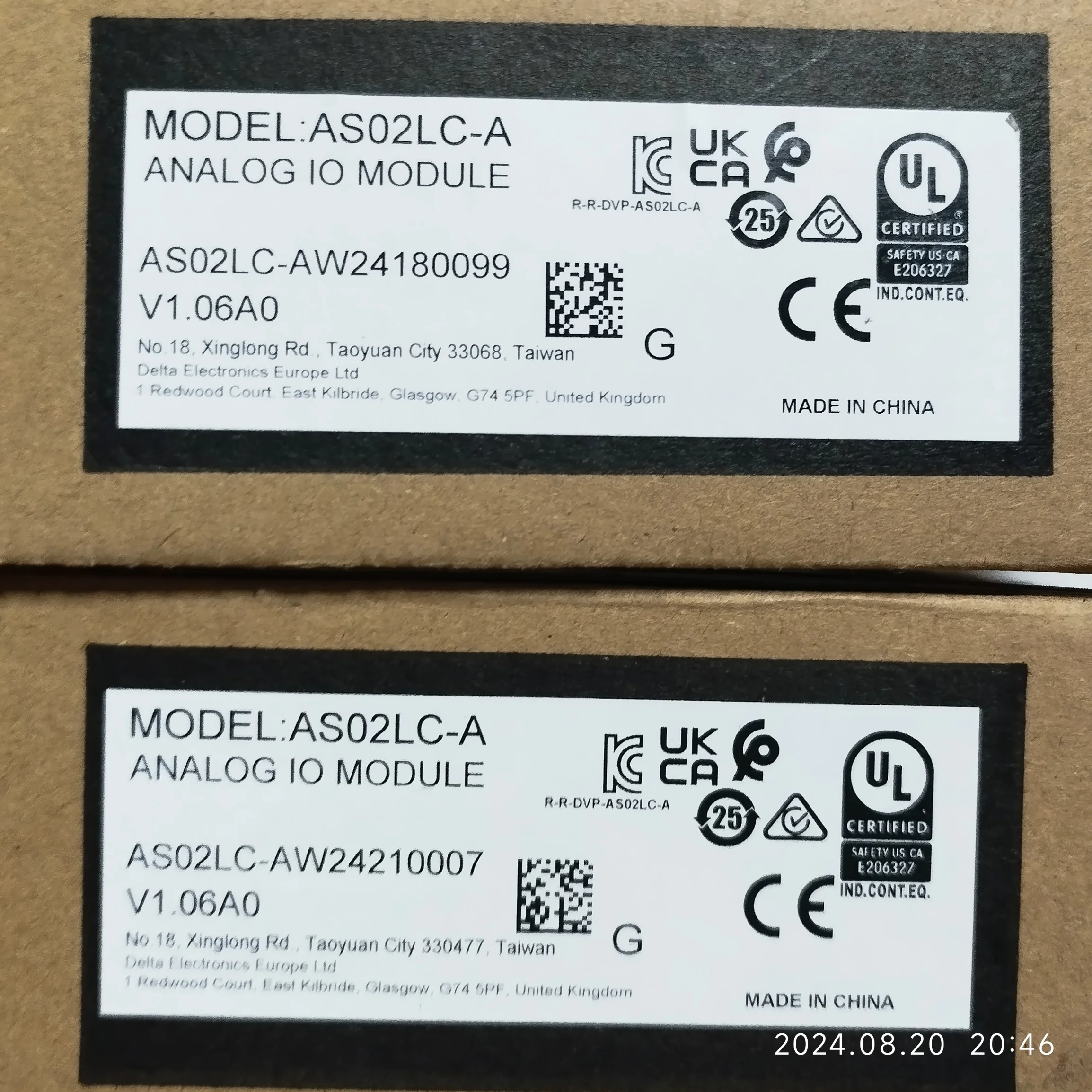 AS02LC-A Brand New Original Genuine Delta AS Series PLC Expansion Module Is In Stock