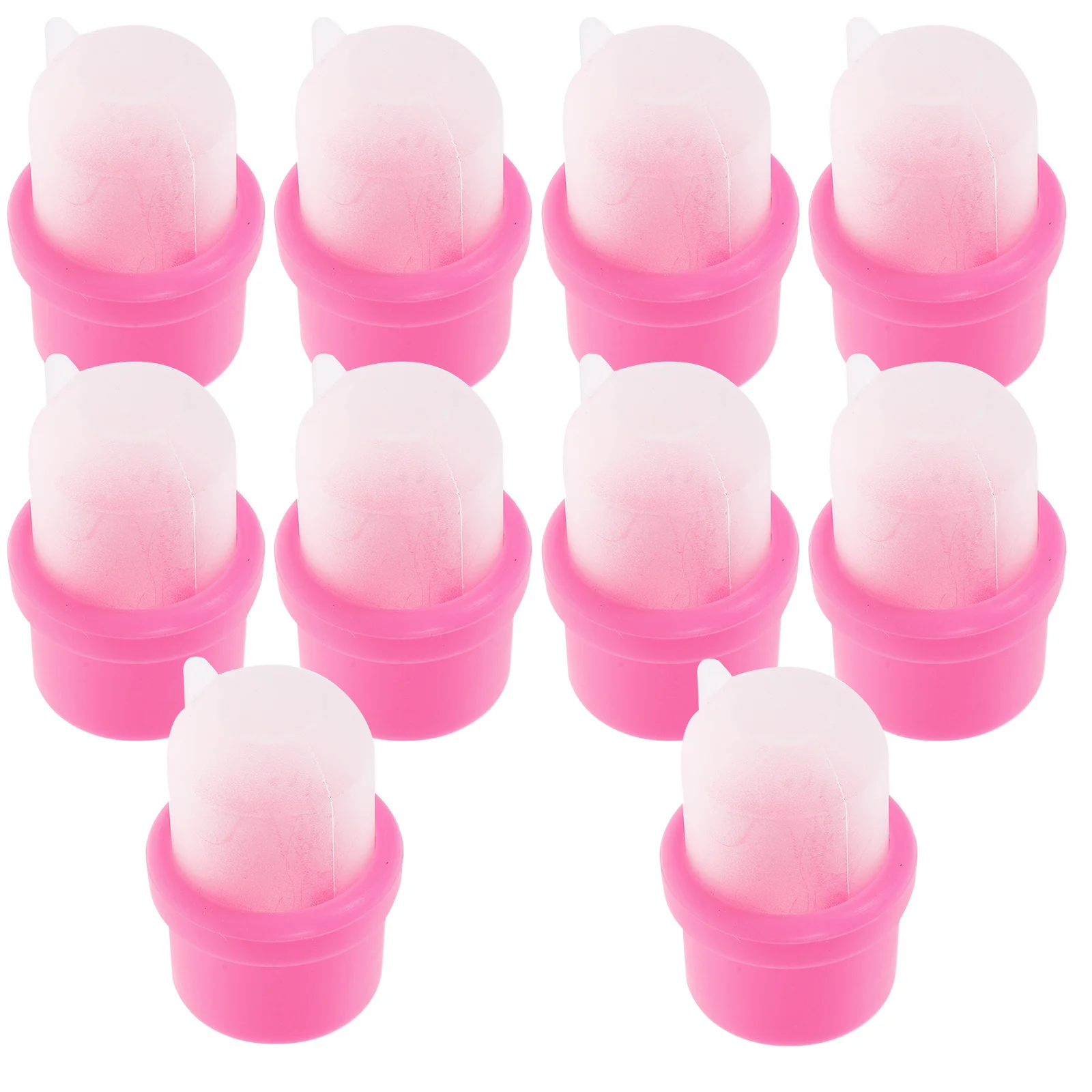 20개 네일 소커 리무버 캡 재사용 가능한 레진 글루 소재 일상 매니큐어 젤 폴리쉬 제거 도구 네일 아트용